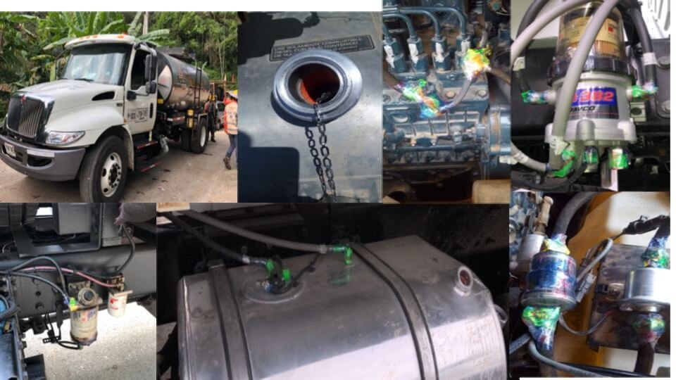 Blindaje de sistema de combustible de alta y baja presión